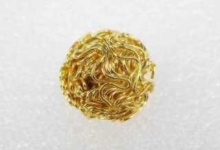 Gold Plated 17mm Spacer Beads Metal Winding Wire 15x  