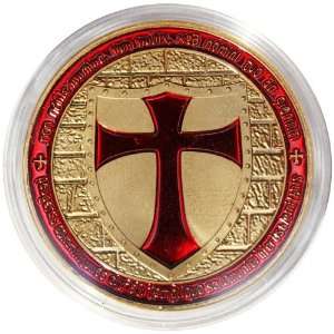  24K Gold Replica Templar Coin 