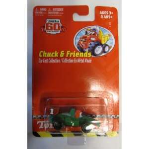 Tonka Chuck & Freinds Green Die Cast Race Car 60th Anniversary Edition