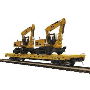  O 60 Flat w/Excavator Loaders, Caterpillar Toys & Games