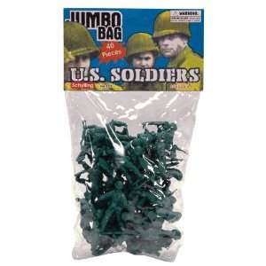    Green Army Men in a Bag 40 Piece set by Schylling Toys & Games