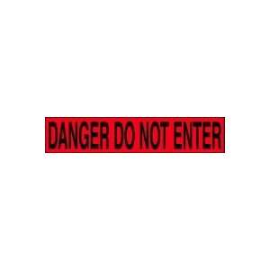 CLEARANCE DANGER DO NOT ENTER Barricade Tape UNKNOWN LENGTH 3 mil Case 