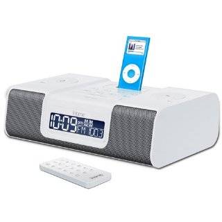 iHome iH9R Dual Alarm Clock Radio for Ipod White ~ iHome