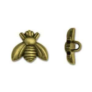  Antique Brass Honey Bee Button Arts, Crafts & Sewing