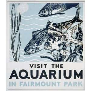  Photo Visit the aquarium in Fairmount Park 1936