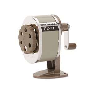  Giant Table or Wall Mount Manual Pencil Sharpener, Gray 