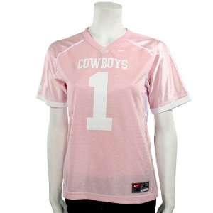   State Cowboys #1 Pink Girls Replica Football Jersey